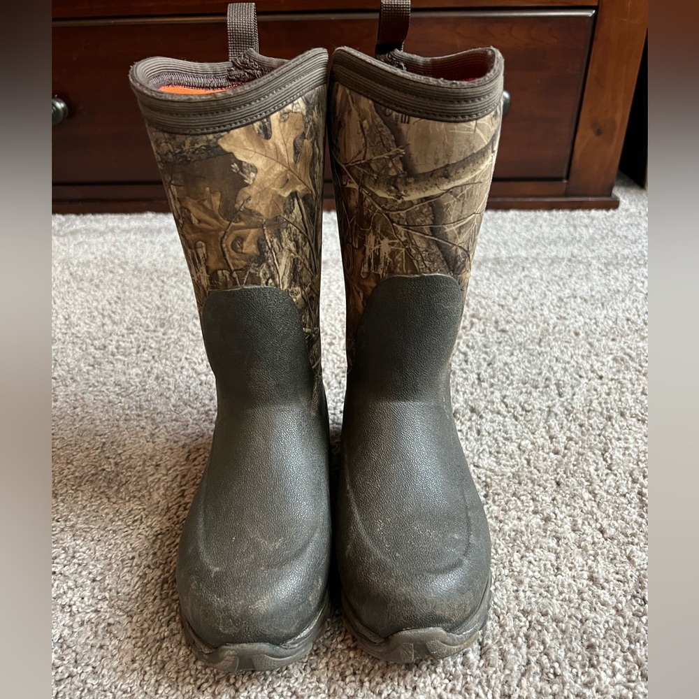 Kids Muck Boots, Brown/Realtree, Size 13